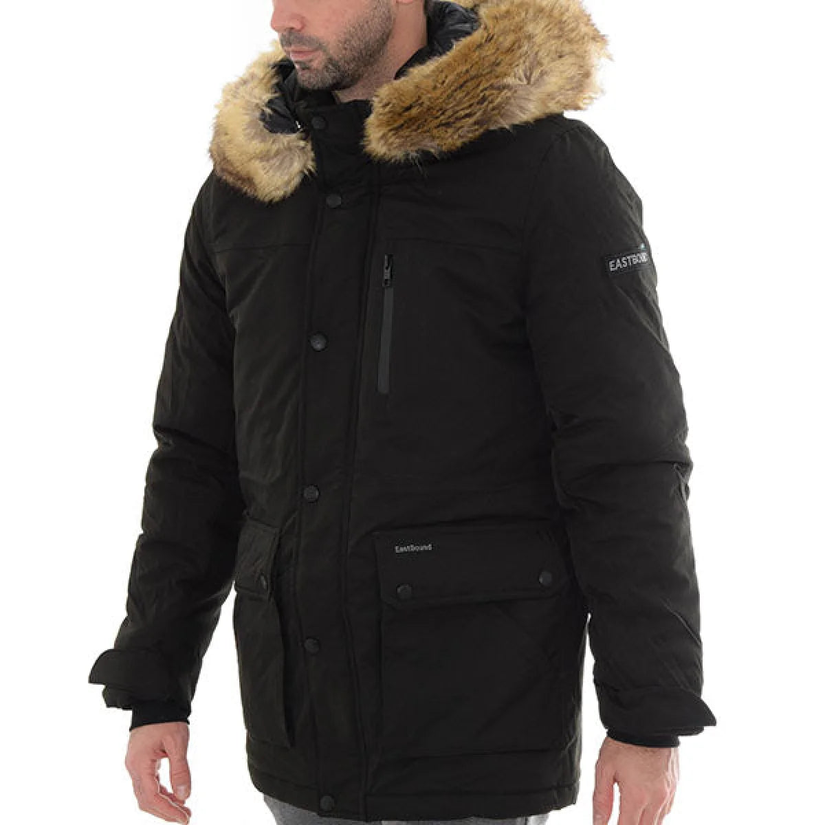 EASTBOUND Jakna PARKA FUR - EBM782-BLK