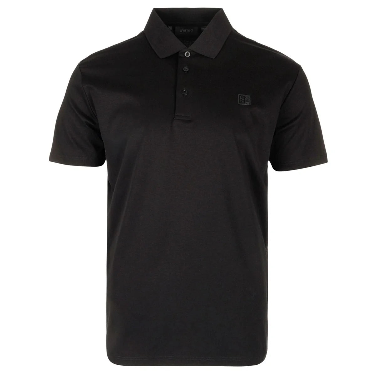 KYOTO Majica JUYO POLO MERCERIZED BLACK - 53411-BLK