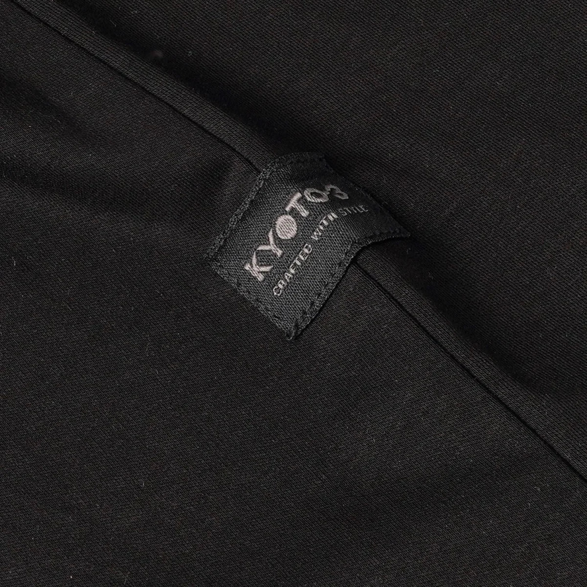 KYOTO Majica JUYO POLO MERCERIZED BLACK - 53411-BLK
