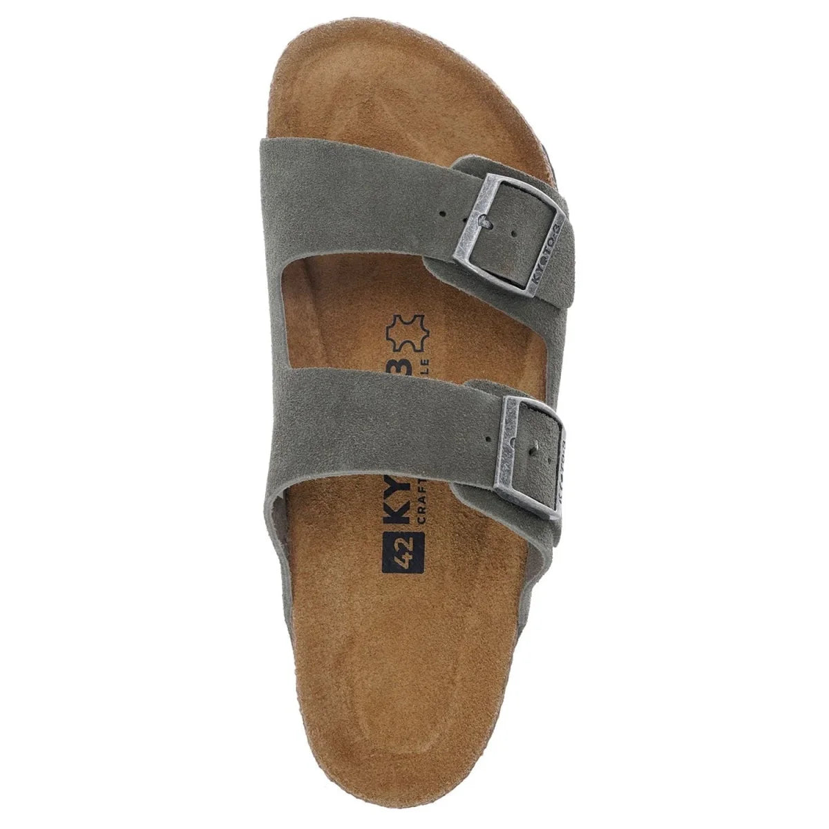 KYOTO Papuče CLOUD WALKER CORK GREEN 50103 GRN