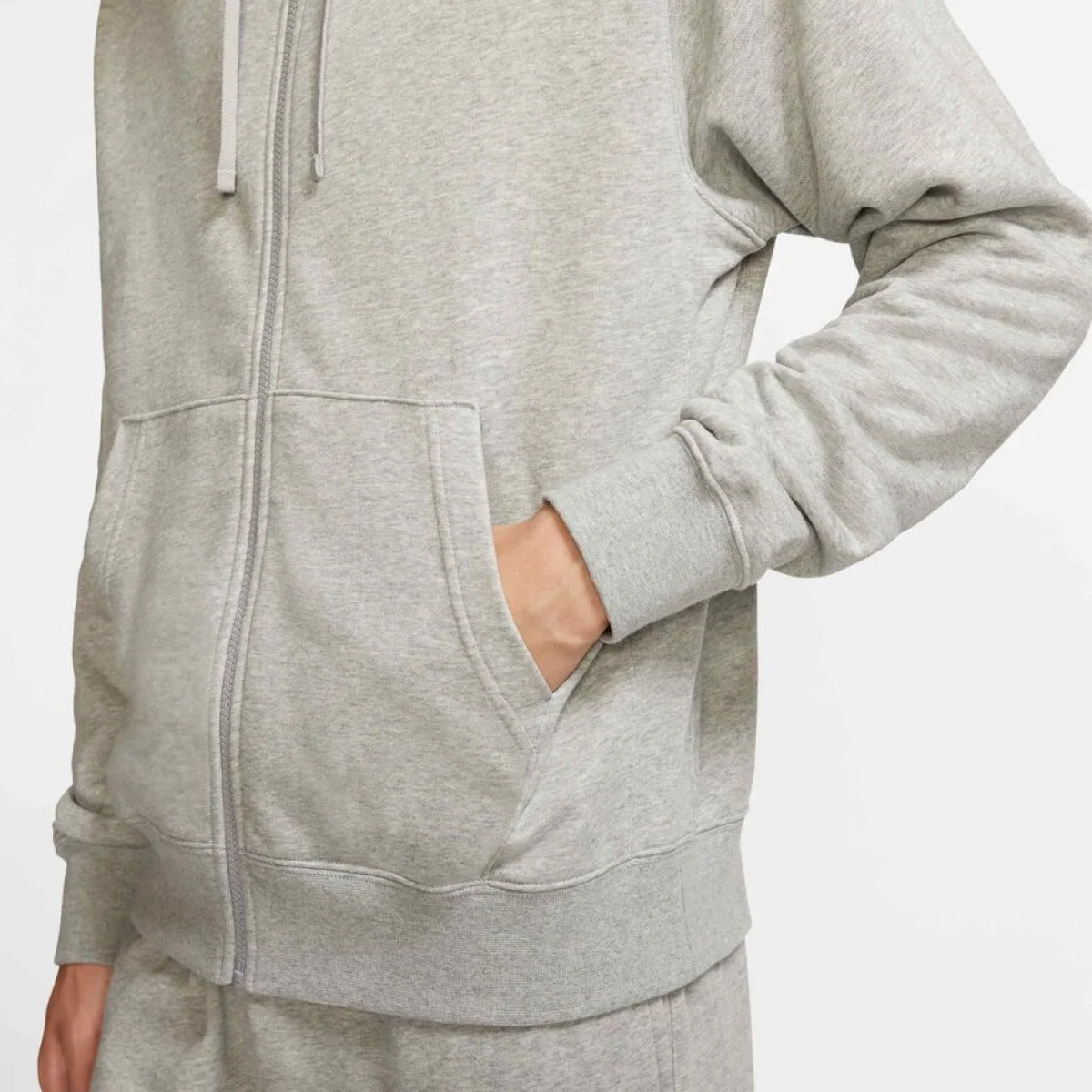 NIKE Dukserica CLUB HOODIE FZ FT - BV2648-063