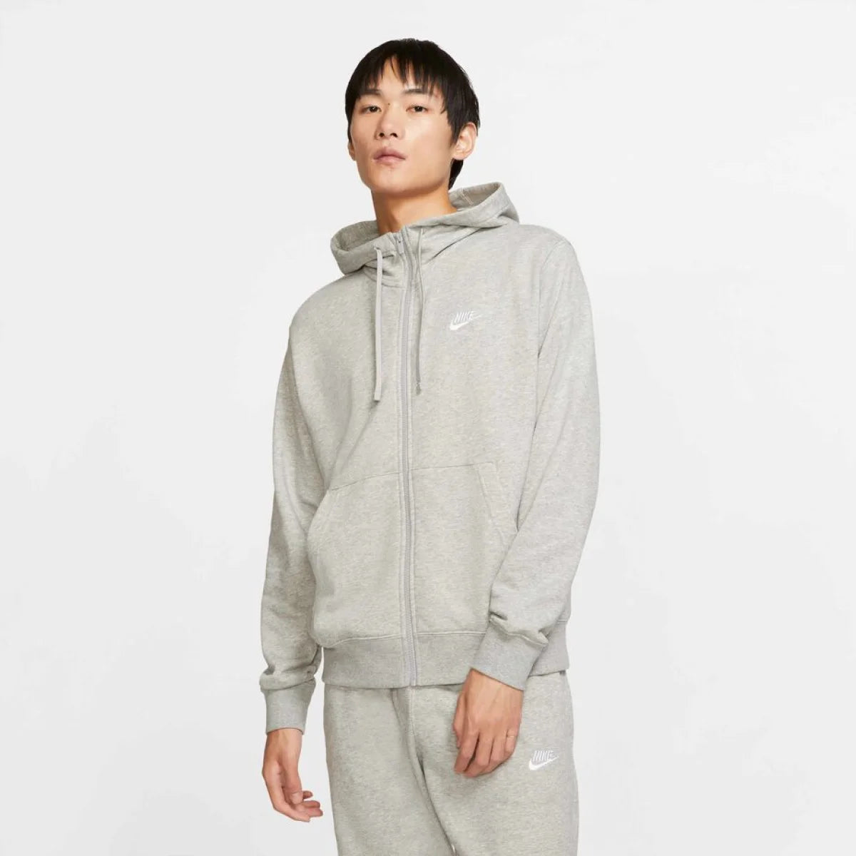 NIKE Dukserica CLUB HOODIE FZ FT - BV2648-063