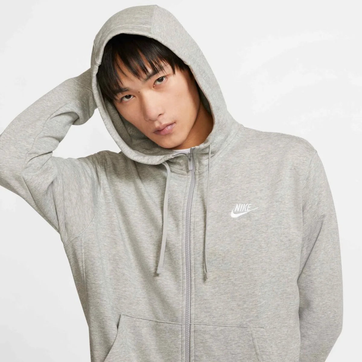 NIKE Dukserica CLUB HOODIE FZ FT - BV2648-063