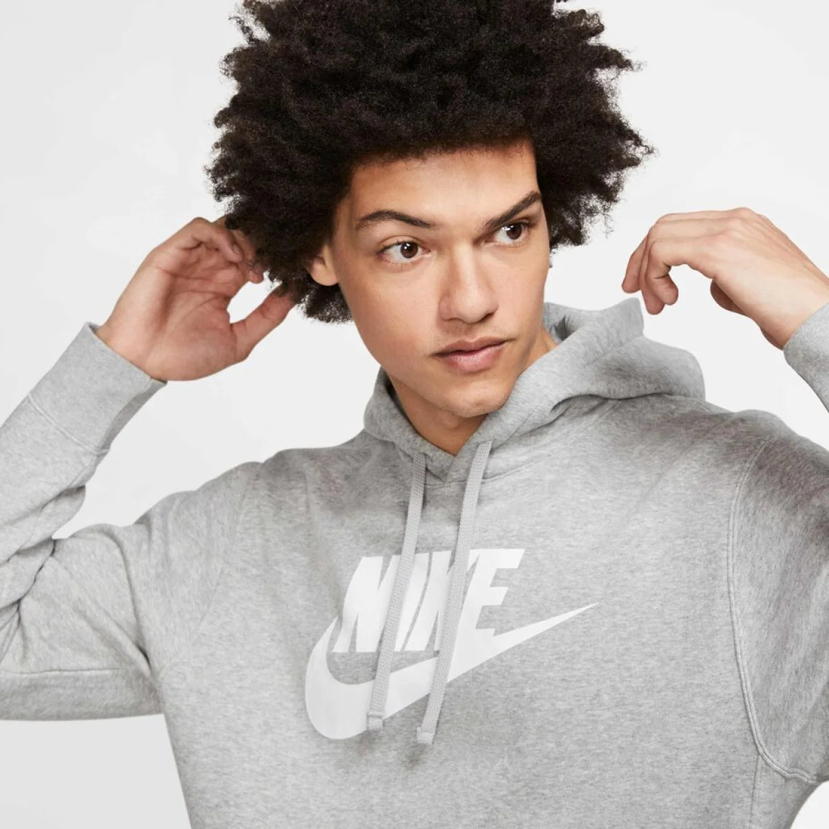 NIKE Dukserica CLUB HOODIE PO BB GX - BV2973-063