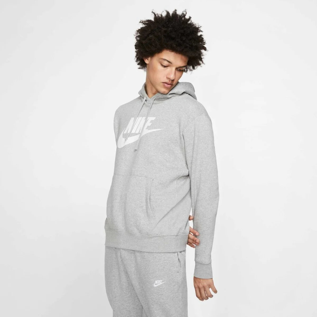 NIKE Dukserica CLUB HOODIE PO BB GX - BV2973-063