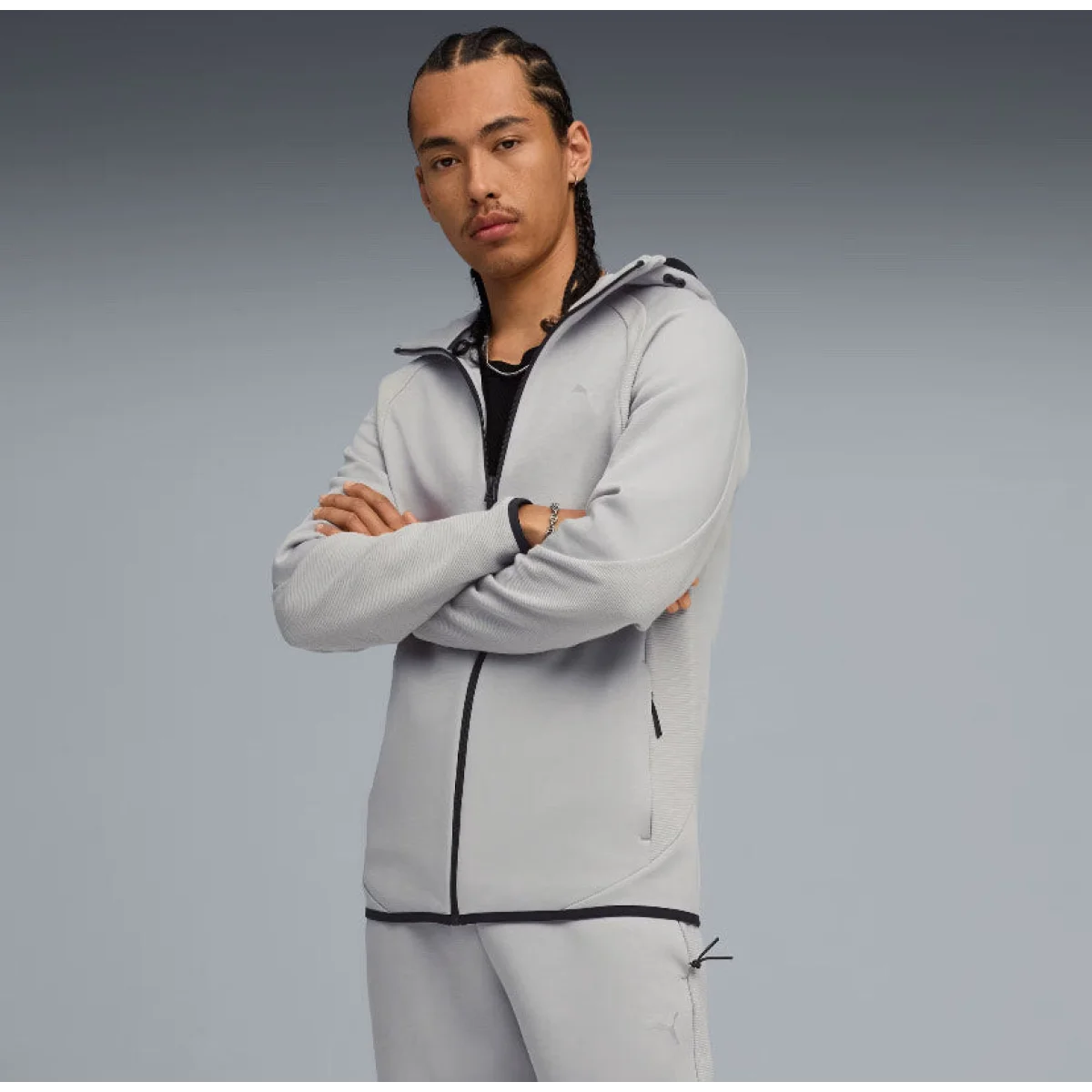 PUMA Dukserica EVOSTRIPE FZ HOODIE DK - 688231-63