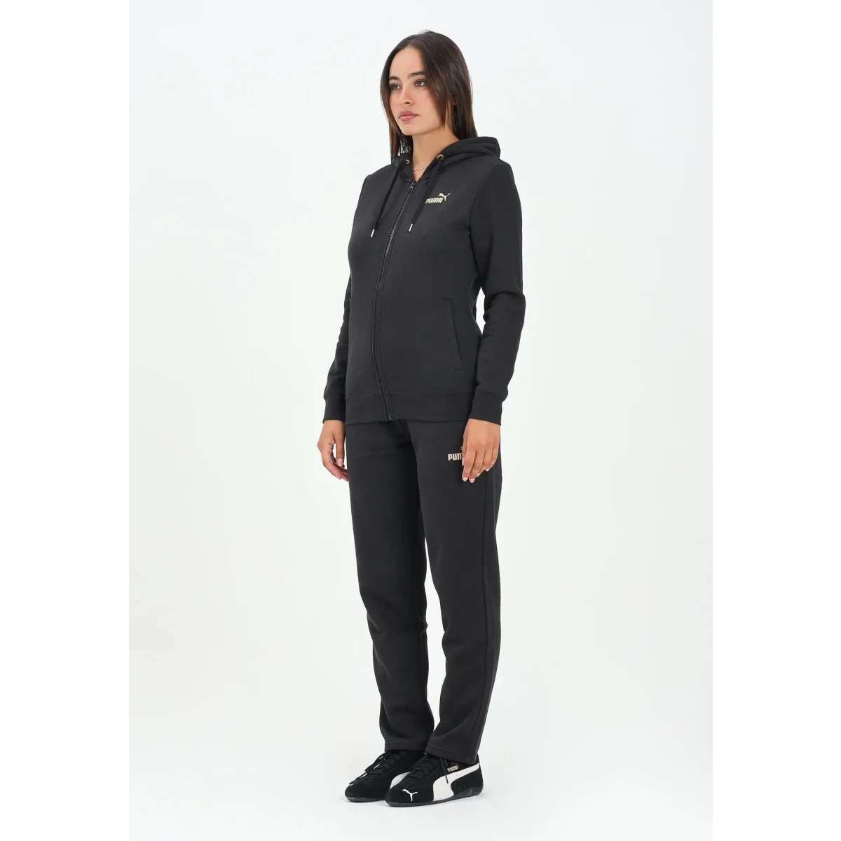 PUMA Trenerka METALLIC HOODED SWEAT - 688161-01