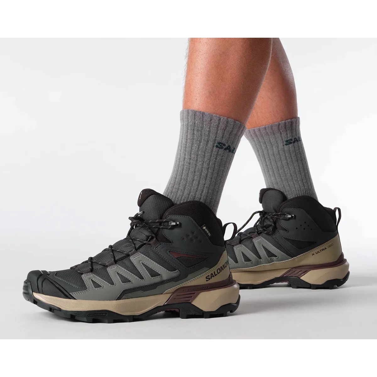 SALOMON Čizme X ULTRA 360 MID GTX PHANTM/DSRTAN - L47743300