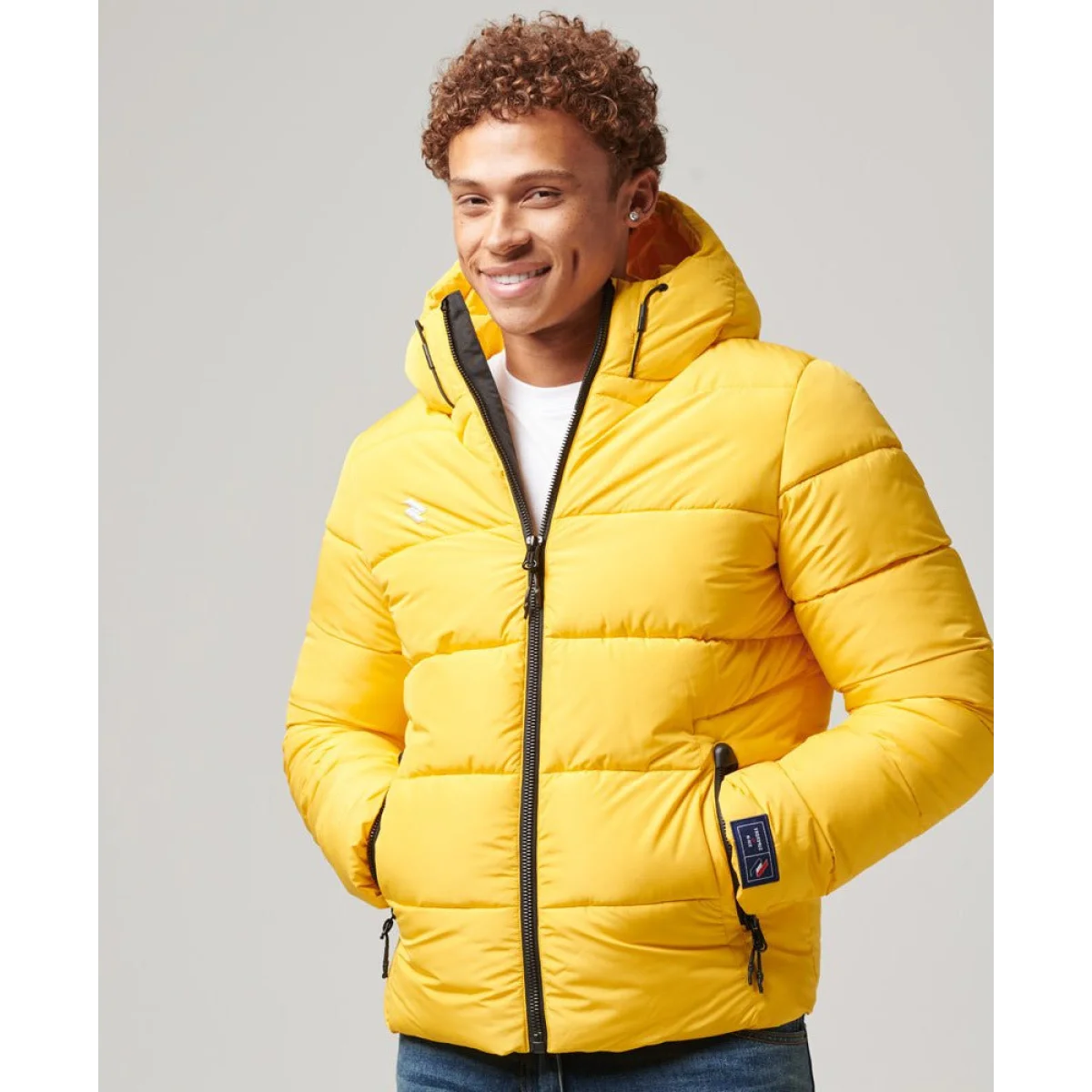 SUPERDRY Jakna HOODED PUFFER - SDM5011212A-K1K