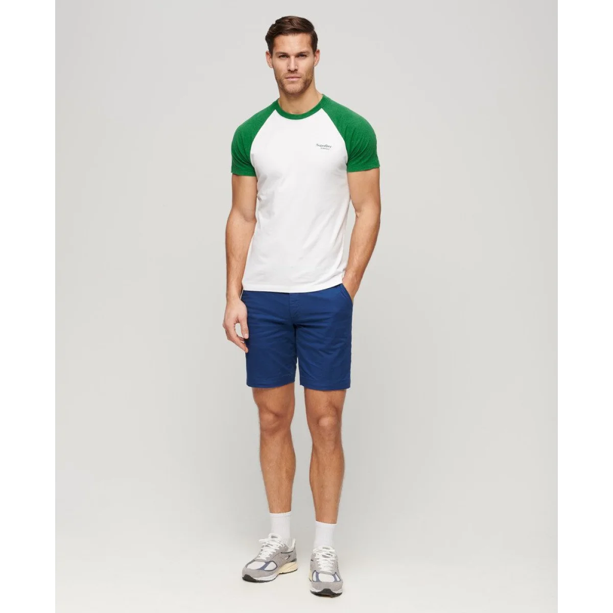 SUPERDRY Majica ORGANIC COTTON BASEBALL - SDM1011838A-7FE