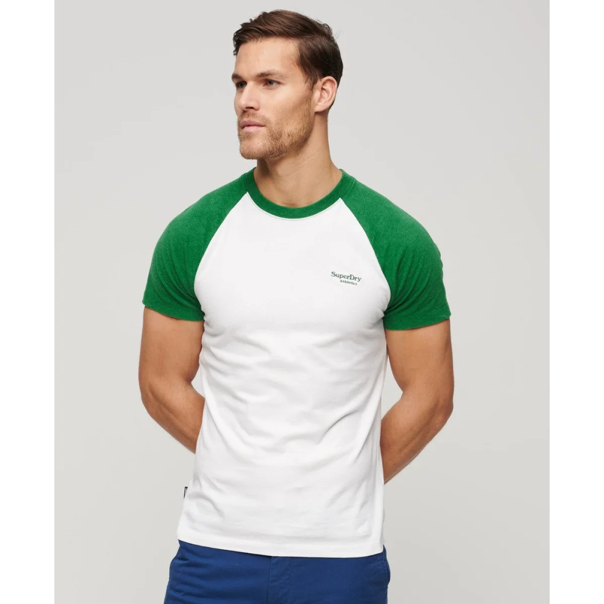 SUPERDRY Majica ORGANIC COTTON BASEBALL - SDM1011838A-7FE