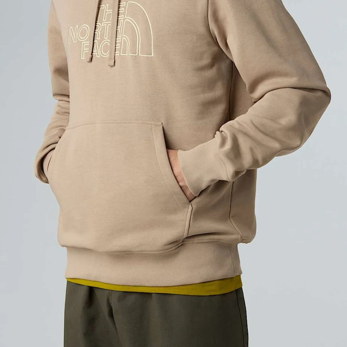 THE NORTH FACE Dukserica DREW PEAK LIGHT HOODIE MUSHROOGREY-GRAVEL - NF0A8C1B_EHX