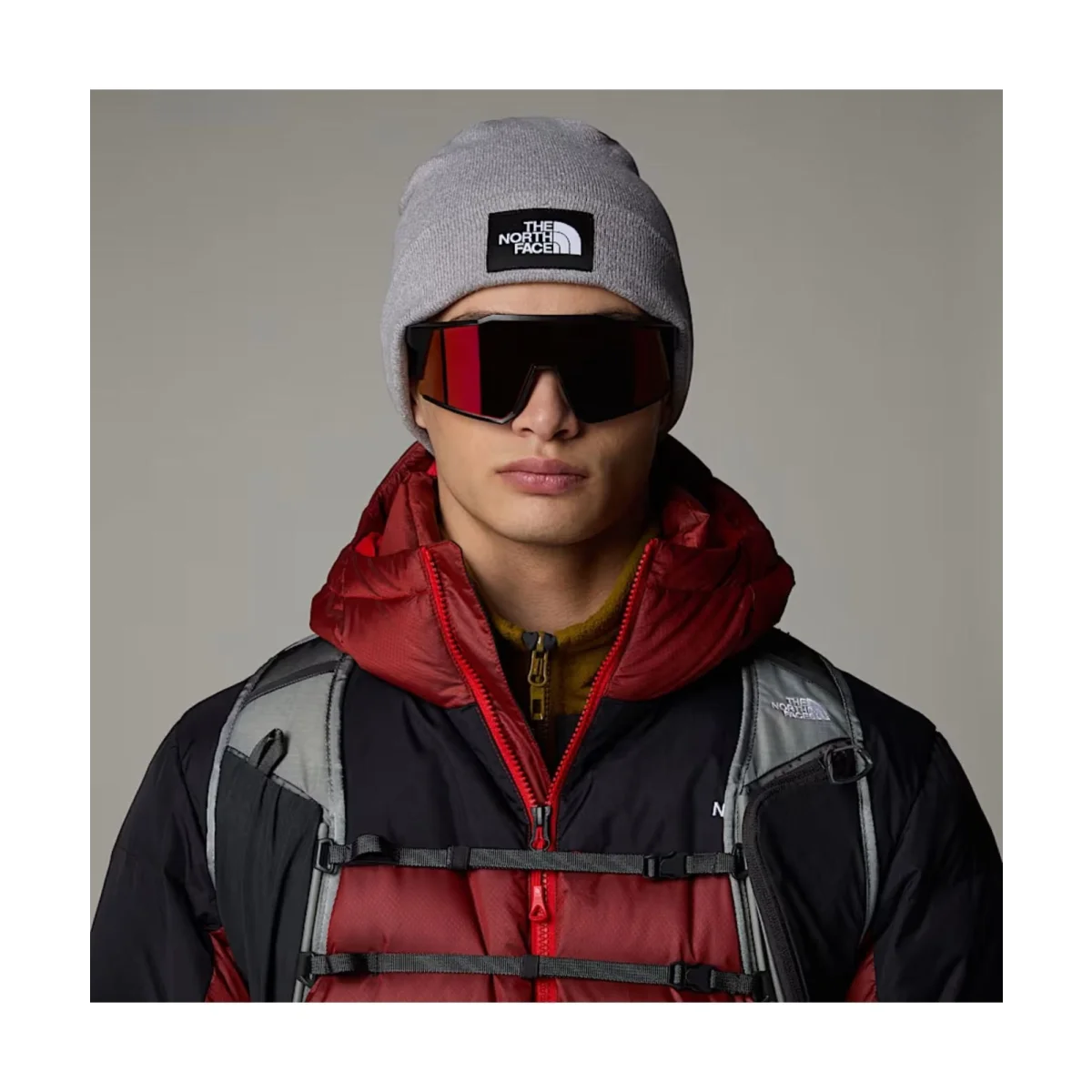 THE NORTH FACE Kapa DOCK WORKER RECYCLED BEANIE LIHT GREY HEATHER - NF0A3FNT-DYX